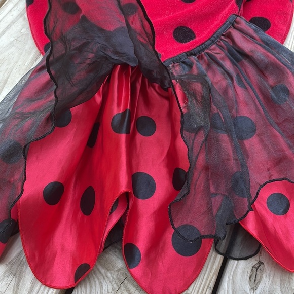 🐞 KIDS Ladybug Costume Dress and Headband Size 3T - Picture 10 of 13